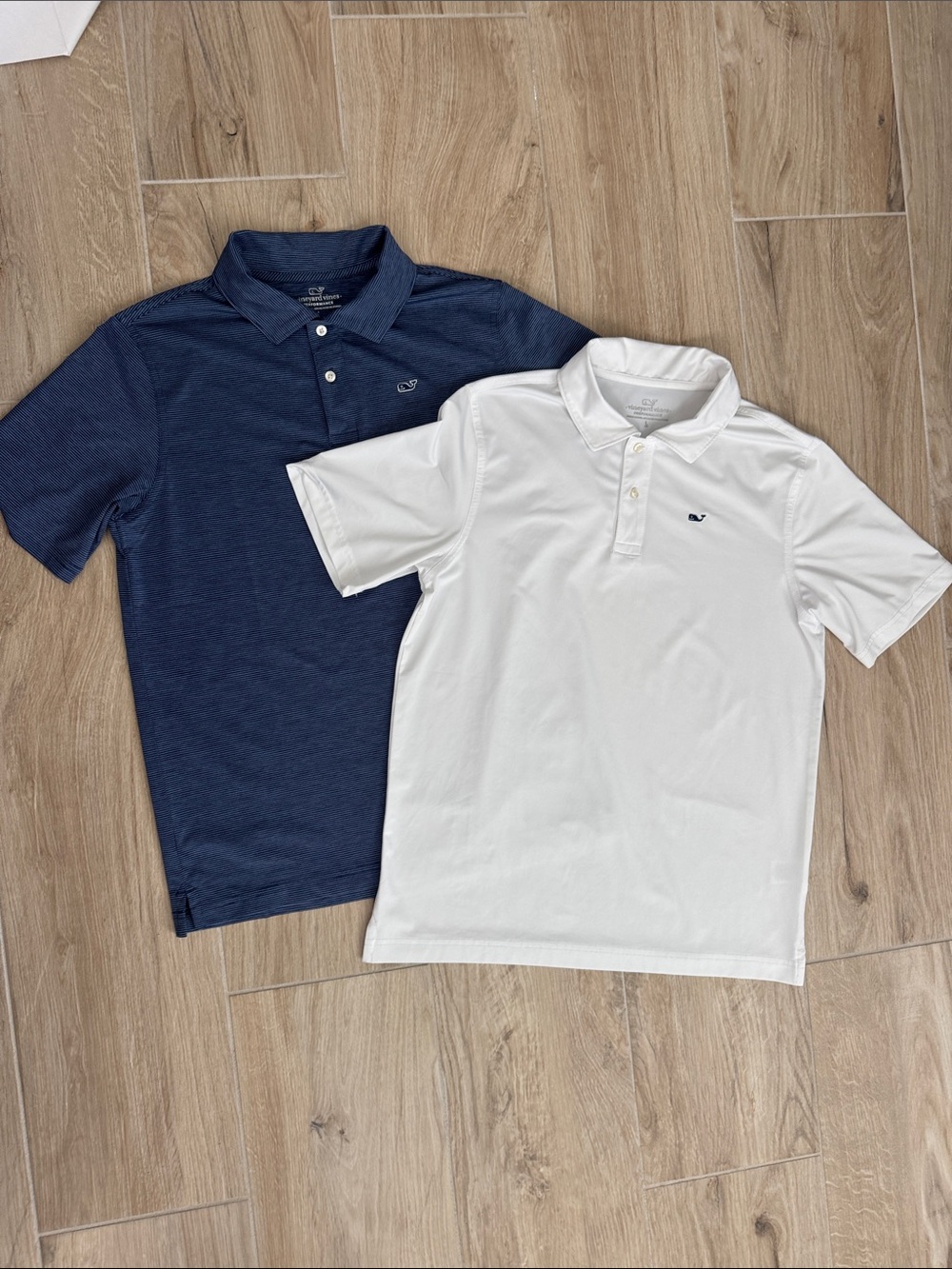 Vineyard Vines Boys Polo Pair - Navy & White